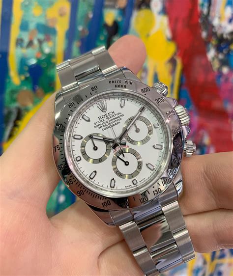 rolex 116520 white dial|rolex daytona 116520 review.